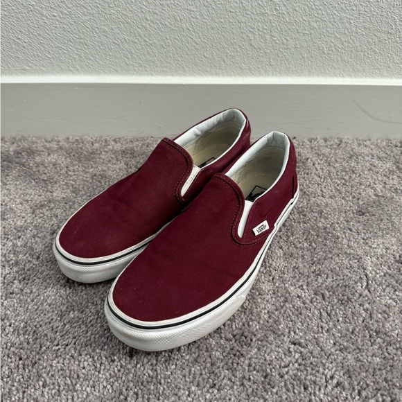 Vans Shoes - Vans Classic Slip Ons in Burgundy